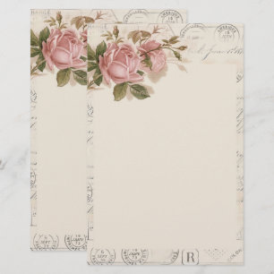 Vintage floral Stationery