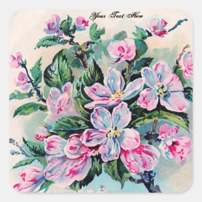 Vintage Floral Sticker (Front)