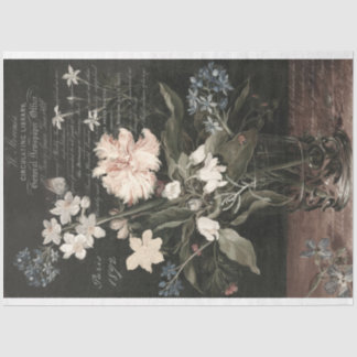 Vintage Floral Still Life Decoupage Tissue Paper