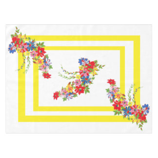 Vintage Floral Tablecloth