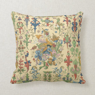 Vintage Floral Tapestry Design Cushion