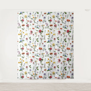 Vintage Floral Tapestry - Flower Backdrop