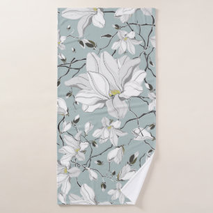 Vintage floral texture pattern. Seamless pattern Bath Towel