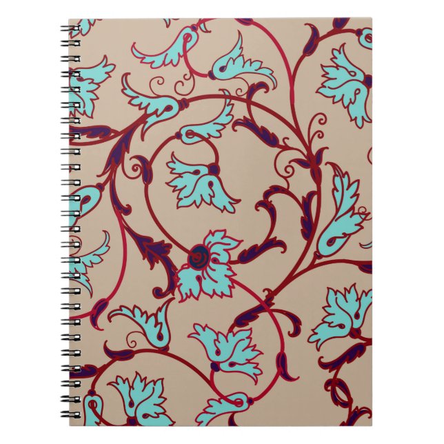 Vintage floral texture pattern. Seamless pattern,  Notebook (Front)