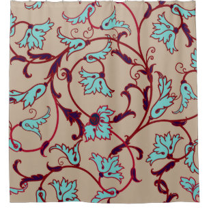 Vintage floral texture pattern. Seamless pattern, Shower Curtain