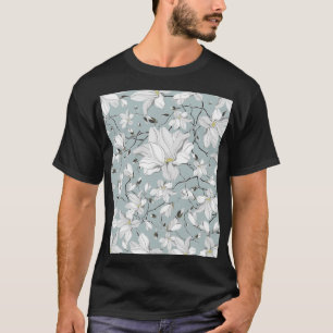 Vintage Floral Texture Seamless Pattern T-Shirt
