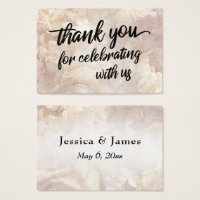 Vintage Floral Thank You for Celebrating with Us