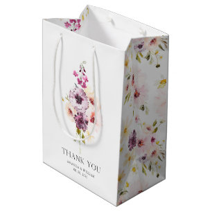 Vintage Floral Thank You Gift Bag