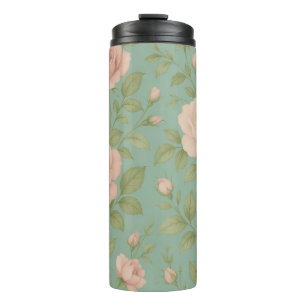 Vintage Floral Thermal Tumbler