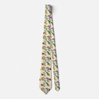 Vintage Floral Tie | Elegant Botanical Pattern