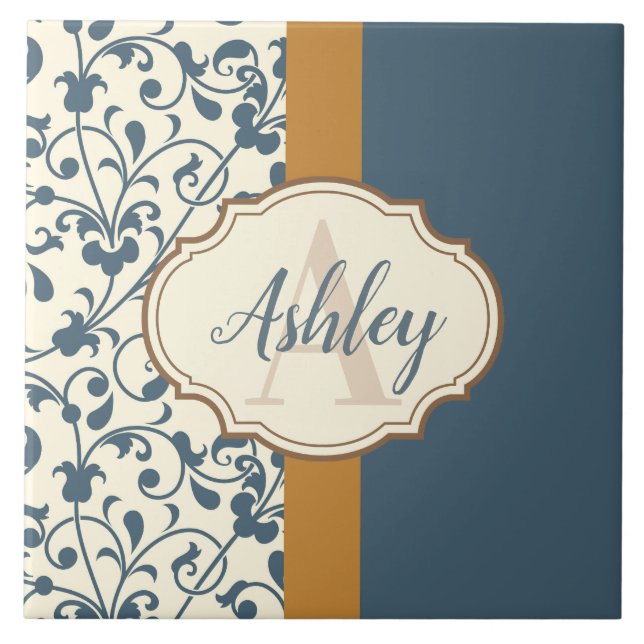 Vintage Floral Tile (Front)