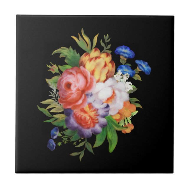 Vintage Floral Tile (Front)