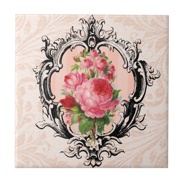 Vintage Floral Tile (Front)