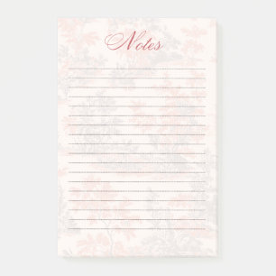 Vintage Floral Toile Memo Pad Post-it Notes