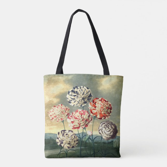 Vintage Floral Tote Bag (Back)