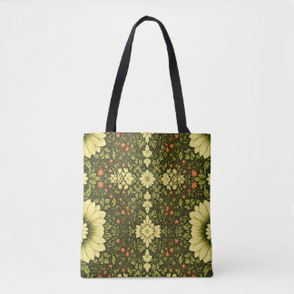 Vintage Floral Tote Bag 