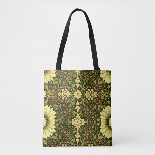 Vintage Floral Tote Bag  (Front)