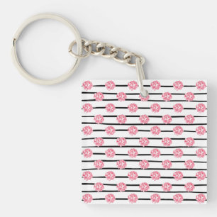 Vintage Floral Towels Key Ring