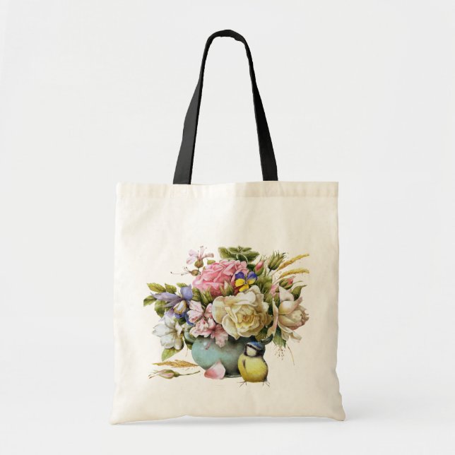 Vintage floral Travel Bags (Front)