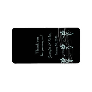 Vintage Floral Trim Wedding Lip Balm Label