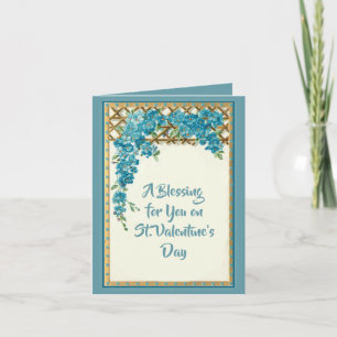 Vintage Floral Valentine's Day Card