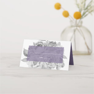 Vintage Floral Violet Place Card
