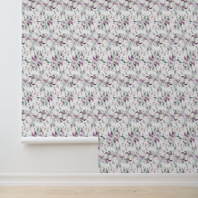 Vintage floral wallpaper  (Application)