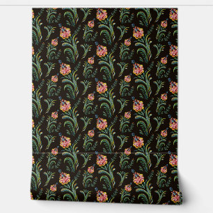 Vintage Floral Wallpaper - Classic Rose Design for