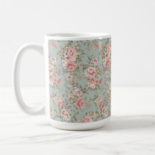 Vintage Floral Wallpaper Coffee Mug