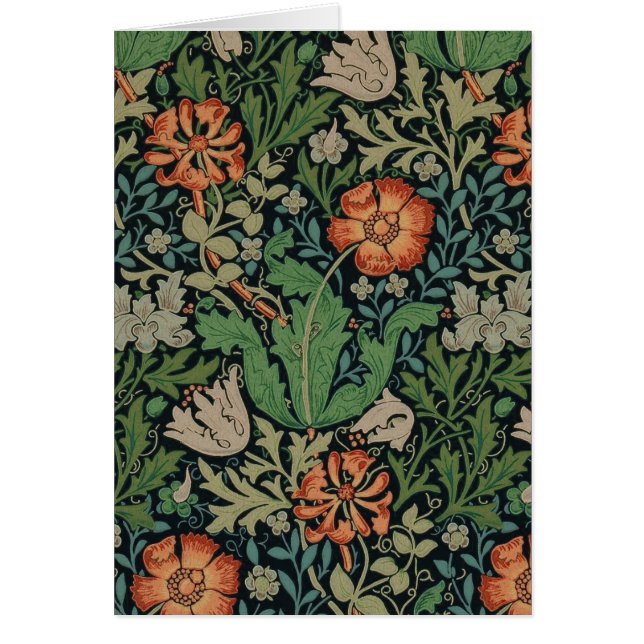 Vintage Floral Wallpaper Trendy Morris Compton (Front)
