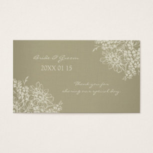 Vintage Floral Wedding Favour Tags