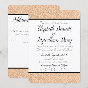 Vintage Floral Wedding Invitation
