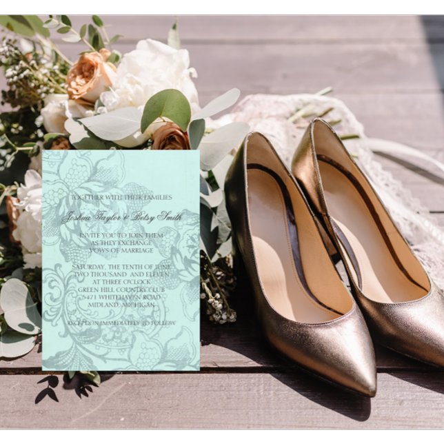 Vintage Floral Wedding Invitations (Creator Uploaded)