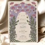 Vintage Floral Wedding Lavender Rose Gold<br><div class="desc">Step back in time and let your guests immerse themselves in the exquisite elegance of this Art Nouveau and Art Deco-inspired wedding invitation. Crafted with delicate attention to the detailed embellishments characteristic of these timeless periods, these vintage-themed florals are a statement of refined sophistication. A harmonious colour palette of lavender...</div>