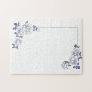 Vintage Floral Wedding or Anniversary Jigsaw Puzzle