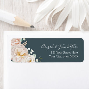 Vintage Floral Wedding Return Address Labels