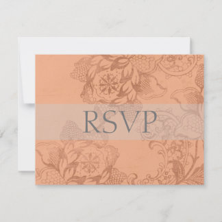 Vintage Floral Wedding RSVP Cards or Reply Cards