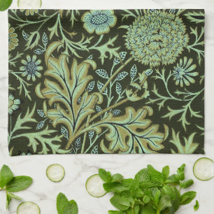 Vintage Floral William Morris Cherwell       Tea Towel