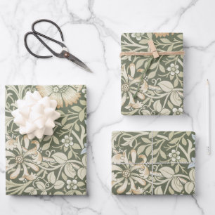 Vintage Floral William Morris Compton Wrapping Paper Sheet