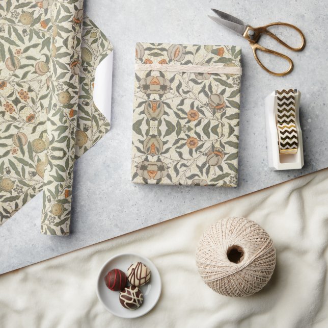 Vintage Floral William Morris Fruit Wrapping Paper (Crafts)
