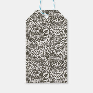 Vintage Floral William Morris Willow Bough Black Gift Tags