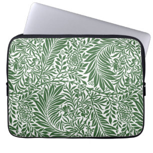 Vintage Floral William Morris Willow Bough Green Laptop Sleeve