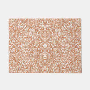 Vintage Floral William Morris Willow Bough Rust Doormat