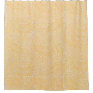 Vintage Floral William Morris Willow Bough Yellow Shower Curtain