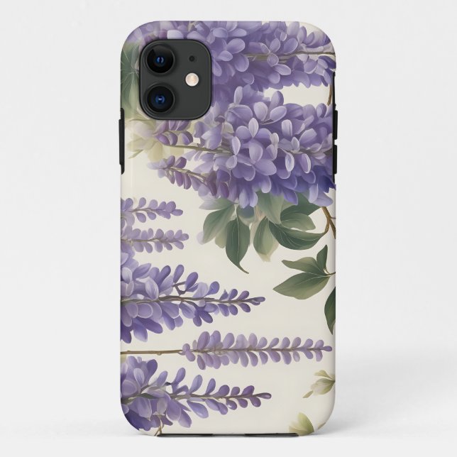 Vintage Floral Wisteria Case-Mate iPhone Case (Back)