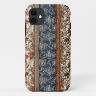 Vintage floral wooden iphone 5 case