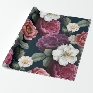 Vintage floral wrapping paper