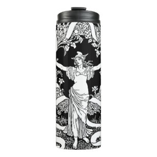 Vintage Floral Wreath Thermal Tumbler