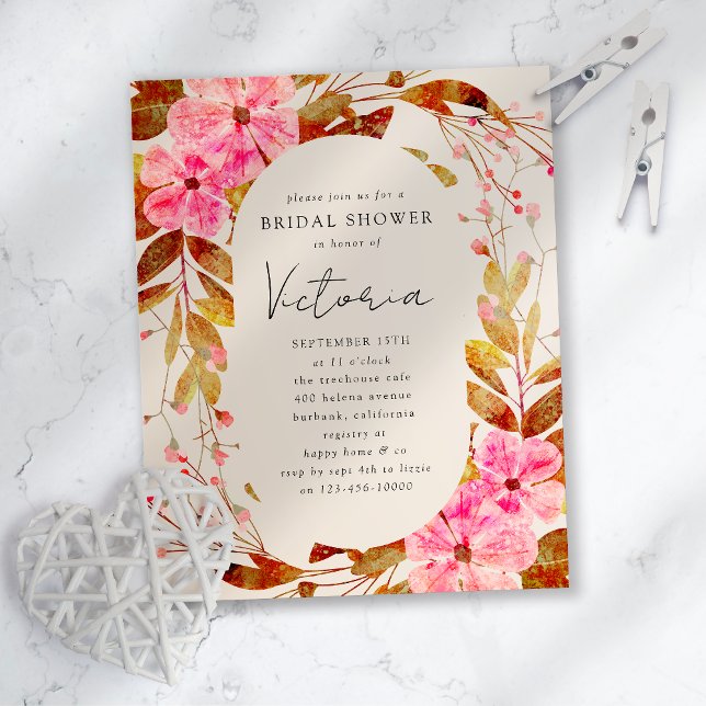 Vintage Florals Bridal Shower Invitation (Creator Uploaded)