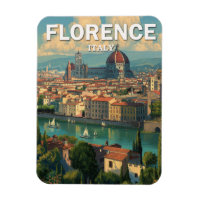Vintage Florence Italy Skyline Travel